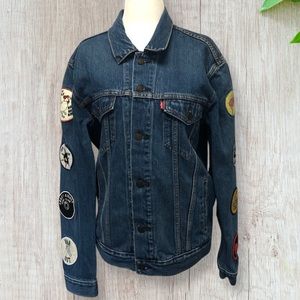 Levi’s Jean Jacket with Patches Size M